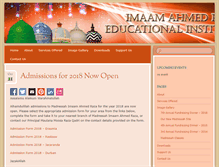 Tablet Screenshot of imaamahmedraza.org